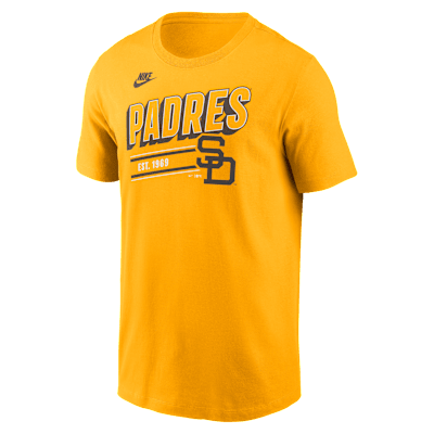 売れ筋商品|||ナイキ Tシャツ トップス レディース Men's Gold San Diego Padres Wordmark Legend T-shirt Gold Men's San Diego Padres Nike Gold City Connect Wordmark T-Shirt